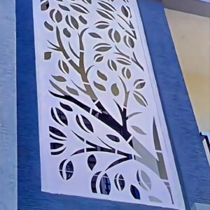 cnc Tree with Leaves and Branch Jali svg/dxf file