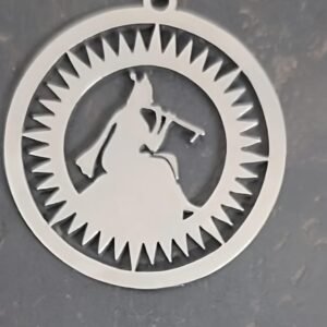 Cnc Lord Krishna with Flute Locket Design svg/dxf file