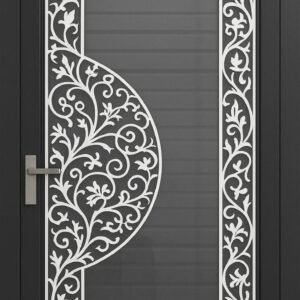 Random Curl Security Door svg/dxf file