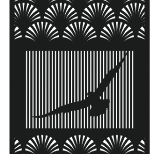 BIRD WITH RAY SVG/DXF/AI