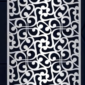 Cnc Curl Intricate Grill Design svg/dxf file