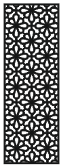 cnc decorative geomatric jali svg/dxf file