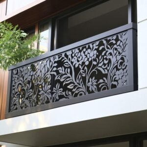 cnc Curl Flower Railing Jali svg/dxf file