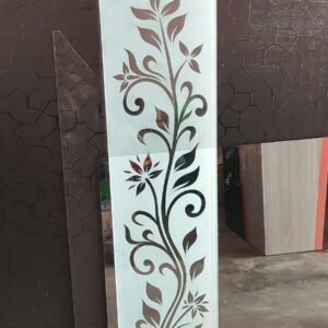 Cnc Curl Flower Leaf Grill jali Design svg/dxf file