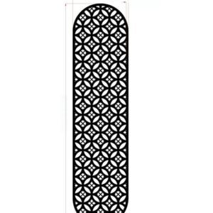 Cnc Oval Shape Grill Design svg/dxf file