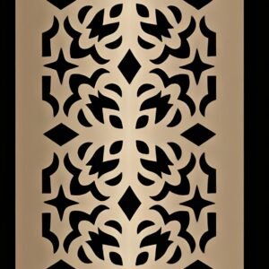 cnc Decorative Flower Grill with Star svg/dxf file