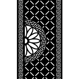 Cnc Chakra with Strips and Border Design svg/dxf file