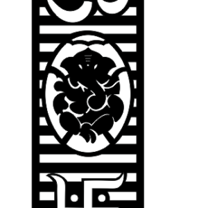 cnc Om Ganesha & Sathiya With Strips Design svg/dxf file