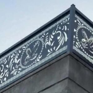 cnc eagle with railing jali svg/dxf file