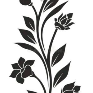 cnc flower leaf floral jali svg/dxf file