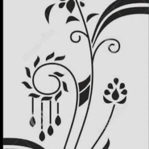 cnc flower design border lining jali svg/dxf file