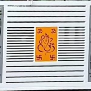 cnc ganpati with om curl jali svg/dxf file