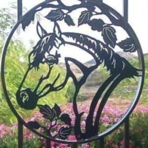 cnc horse jali art svg/dxf file