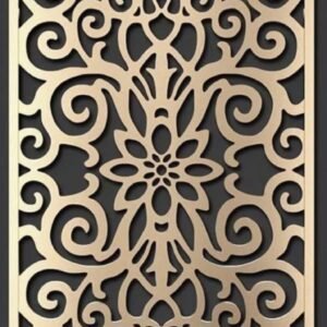 cnc intricate curl jali svg/dxf file