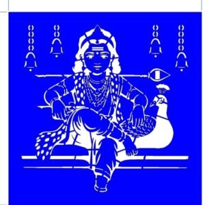 cnc krishna with peacock jali svg/dxf file