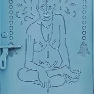 cnc shri swami samarth with curl jali svg/dxf file