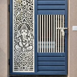 Cnc Ganesha Curl Door Gate Design svg/dxf file