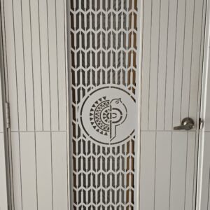 Cnc Geometric with Sparrow Bird Grill Design svg/dxf file