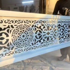 Cnc Chakra and Curl with Border Jali Design svg/dxf file