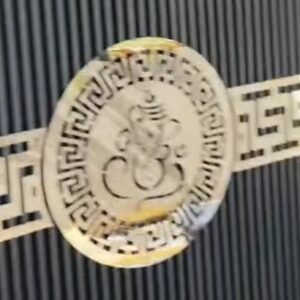 Cnc Ganesha with Border Chakra Design svg/dxf file