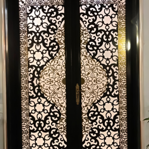 cnc Curl Door Design With Curl Border Jali svg/dxf file