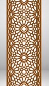 Cnc Hexagone Star Jali with Border Design svg/dxf file