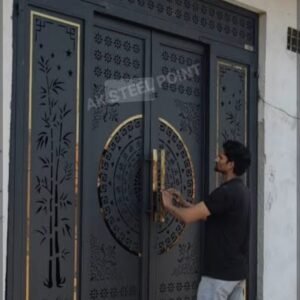 Cnc Chakra With Curl, Star and Camel Door Gate Design svg/dxf file