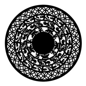 cnc Chakra with Camel and Doll Round Design svg/dxf file