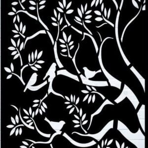 cnc birds with tree svg/dxf file