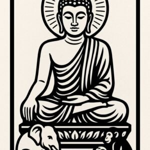 cnc budhha jali svg/dxf file