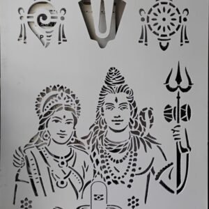 cnc conch with shankar parvati svg/dxf file