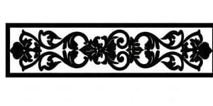 cnc floral vine scroll pattern svg/dxf file