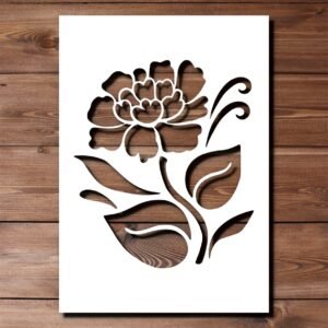 cnc flower jali svg/dxf file