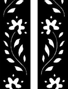 cnc flower leaf jali svg/dxf file