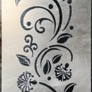 cnc flower with dot jali svg/dxf file