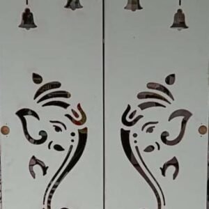 cnc ganpati with om and swastik jali svg/dxf file