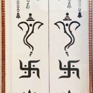 cnc ganpati with swastik and motif jali svg/dxf file