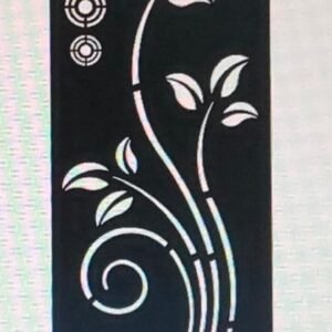 cnc leaf curl with circle jali svg/dxf file