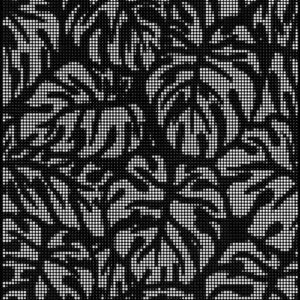 cnc perforated leaf jali svg/dxf file