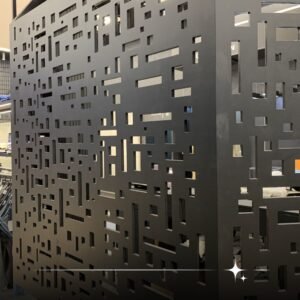 cnc rectangle with square jali svg/dxf file