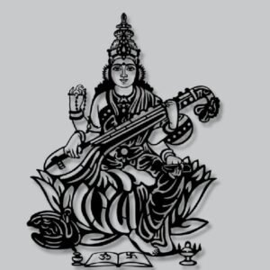 cnc saraswati mata jali svg/dxf file