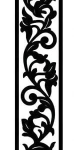 cnc scrolling foliage flower jali svg/dxf file