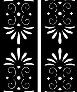 cnc symmetrical motif jali svg/dxf file