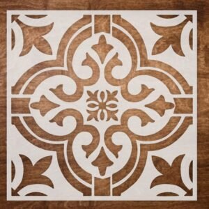 cnc tile stencil jali svg/dxf file