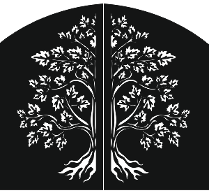 cnc tree svg/dxf file