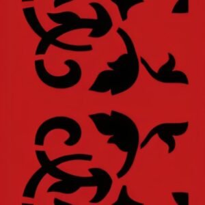 Cnc Curl Design with Petals Grill Design svg/dxf file