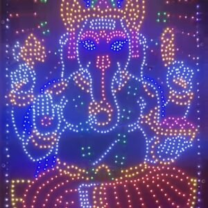 Cnc Lord Ganesh ji Dotted Art svg/dxf file