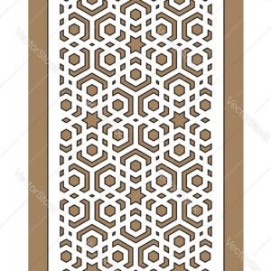 cnc Star and Hexagon Jali svg/dxf file