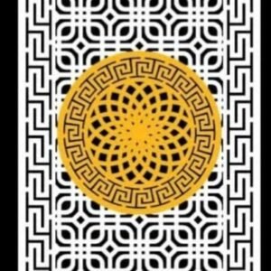 Cnc Chakra with Square Border Design svg/dxf file