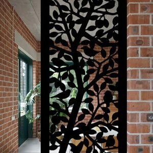 cnc Tree with Bird Grill Design svg/dxf file